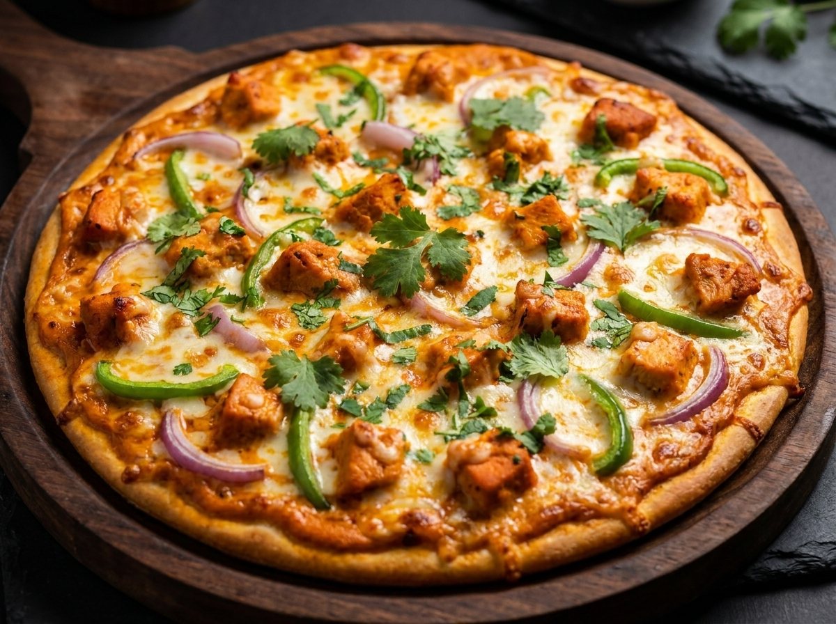 Butter Chicken Pizza