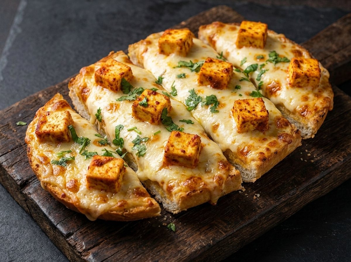 Tandoori Paneer Garlic Bread